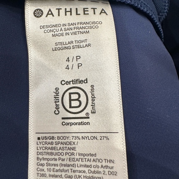 Athleta women's Navy Joggers - Picture 5 of 6